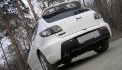 7 319 р. Спойлер Racing Mazda 3/Axela BK дорестайлинг, хэтчбэк (2003-2006) (Неокрашенный)  с доставкой в г. Вологда. Увеличить фотографию 5