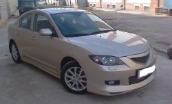4 999 р. Накладка на передний бампер Style Mazda 3/Axela BK дорестайлинг седан (2003-2006) (Неокрашенная)  с доставкой в г. Вологда. Увеличить фотографию 16
