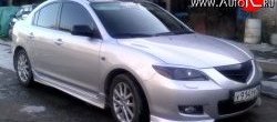 4 099 р. Пороги накладки Sport Mazda 3/Axela BK дорестайлинг седан (2003-2006) (Неокрашенные)  с доставкой в г. Вологда. Увеличить фотографию 5