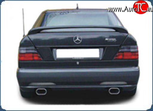 4 999 р. Накладка Classic на задний бампер Mercedes-Benz E-Class W124 седан дорестайлинг (1984-1993)  с доставкой в г. Вологда