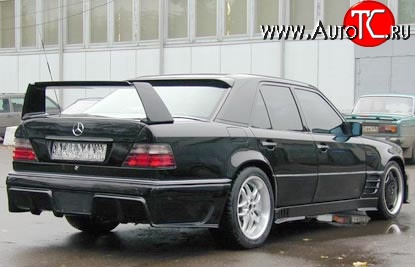 7 849 р. Накладка заднего бампера Storm Mercedes-Benz E-Class W124 седан дорестайлинг (1984-1993) (Неокрашенная)  с доставкой в г. Вологда