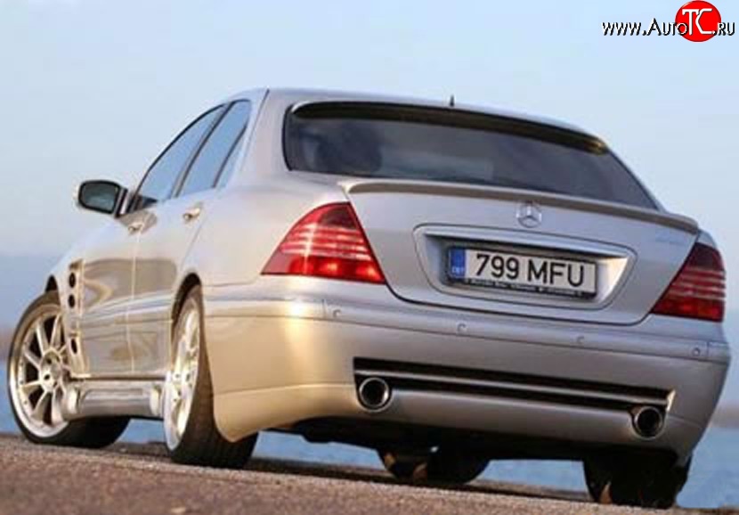 12 599 р. Задний бампер Lorinser F-01 Mercedes-Benz S class W220 (1998-2005) (Неокрашенный)  с доставкой в г. Вологда