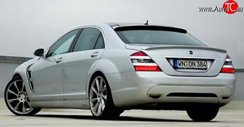 16 049 р. Задний бампер LORINSER Mercedes-Benz S class W221 (2006-2013) (Неокрашенный)  с доставкой в г. Вологда