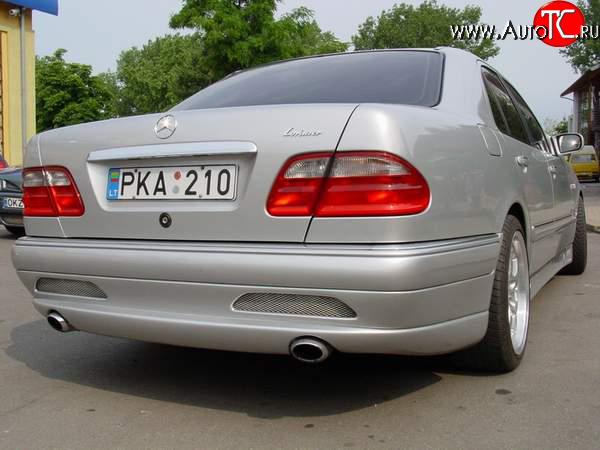 8 149 р. Задний бампер Lorinzer Mercedes-Benz E-Class W210 дорестайлинг седан (1996-1999) (Неокрашенный)  с доставкой в г. Вологда