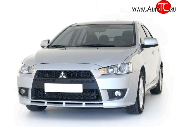 22 899 р. Передний бампер Standart Plus Mitsubishi Lancer 10 CY седан дорестайлинг (2007-2010) (Неокрашенный)  с доставкой в г. Вологда