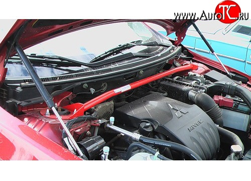 3 189 р. Растяжка передних стоек Sport Mitsubishi Lancer 10 CY седан рестайлинг (2011-2017)  с доставкой в г. Вологда