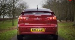3 499 р. Задний бампер Стандарт Mitsubishi Lancer 10 CY седан дорестайлинг (2007-2010) (Неокрашенный)  с доставкой в г. Вологда. Увеличить фотографию 2