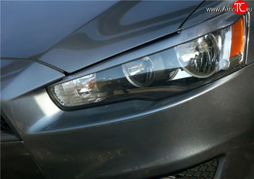 739 р. Реснички Evo Mitsubishi Lancer 10 CY хэтчбэк дорестайлинг (2007-2010) (Неокрашенные)  с доставкой в г. Вологда