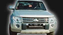 10 499 р. Накладка переднего бампера GT Dynamics Mitsubishi Pajero 4 V80 дорестайлинг (2006-2011) (Дорестайлинг, Неокрашенная)  с доставкой в г. Вологда. Увеличить фотографию 2