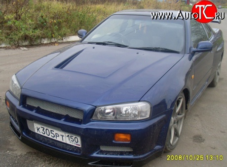 17 249 р. Пластиковый капот GTR Nissan Skyline R34 (1999-2002) (Неокрашенный)  с доставкой в г. Вологда