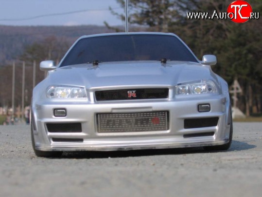 10 549 р. Передний бампер Nismo Nissan Skyline R34 (1999-2002) (Неокрашенный)  с доставкой в г. Вологда