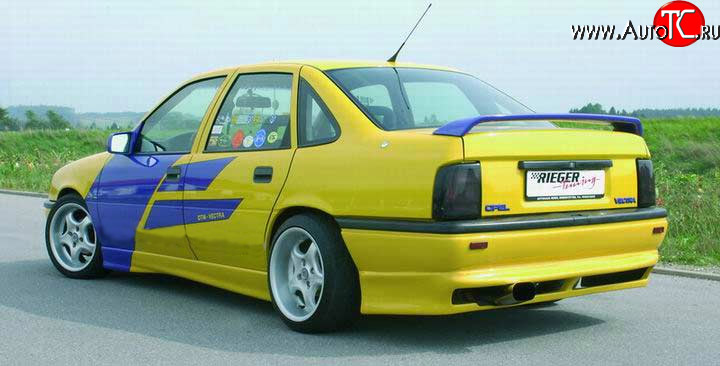 3 449 р. Накладка заднего бампера Rieger Opel Vectra A седан рестайлинг (1992-1995)  с доставкой в г. Вологда
