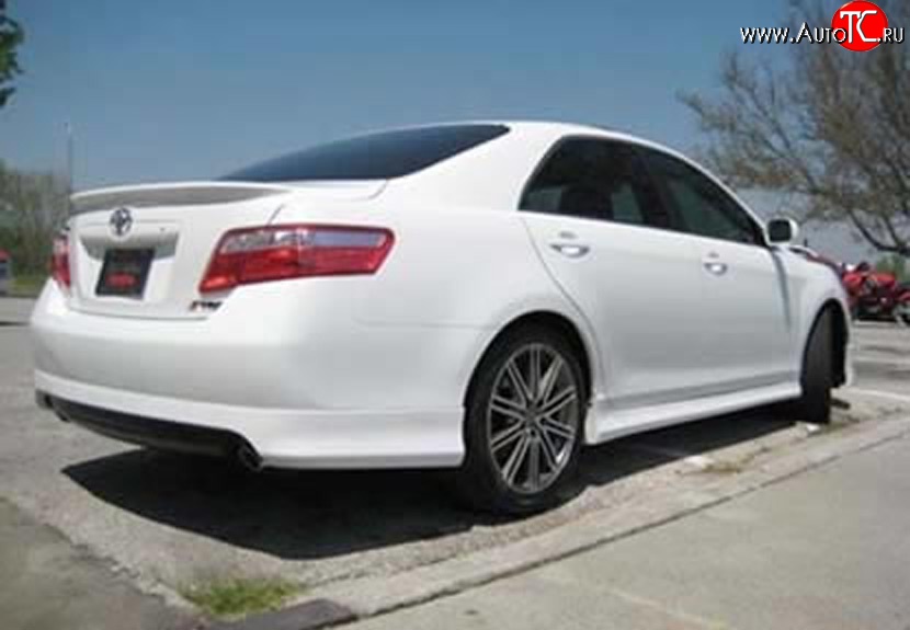 7 349 р. Накладка заднего бампера SARONA Toyota Camry XV40 рестайлинг (2009-2011) (Неокрашенная)  с доставкой в г. Вологда