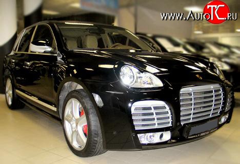 1 379 р. Реснички Magnum Style  Porsche Cayenne  955 (2002-2006) (Неокрашенные)  с доставкой в г. Вологда