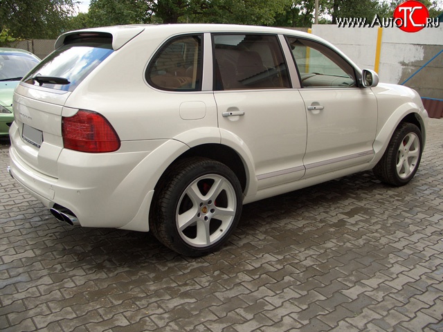 16 499 р. Накладки на колёсные арки Techart Magnum I Porsche Cayenne 955 (2002-2006) (Неокрашенные)  с доставкой в г. Вологда