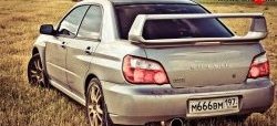 6 599 р. Спойлер Subaru WRX Subaru Impreza GD седан дорестайлинг (2000-2002) (Неокрашенный)  с доставкой в г. Вологда. Увеличить фотографию 2