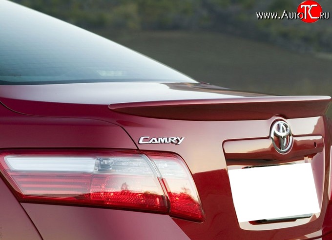3 199 р. Лип спойлер Style Toyota Camry XV40 рестайлинг (2009-2011) (Неокрашенный)  с доставкой в г. Вологда