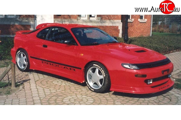 5 399 р. Накладка переднего бампера Racing Toyota Celica T180 (1989-1993)  с доставкой в г. Вологда