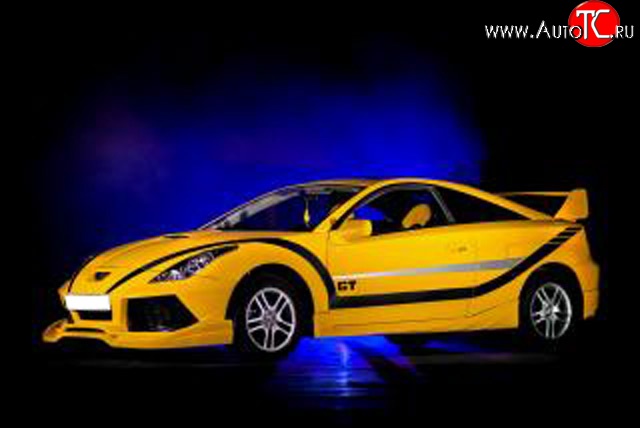 4 999 р. Накладка переднего бампера Gollardo Toyota Celica T230 (1999-2006)  с доставкой в г. Вологда