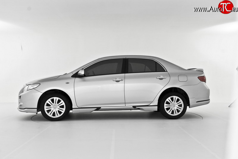 2 499 р. Пороги RS Toyota Corolla E150 седан рестайлинг (2009-2013) (Неокрашенные)  с доставкой в г. Вологда