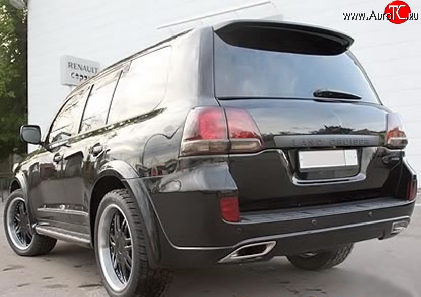 30 699 р. Задний бампер ELFORD Toyota Land Cruiser 200 дорестайлинг (2007-2012) (Неокрашенный)  с доставкой в г. Вологда