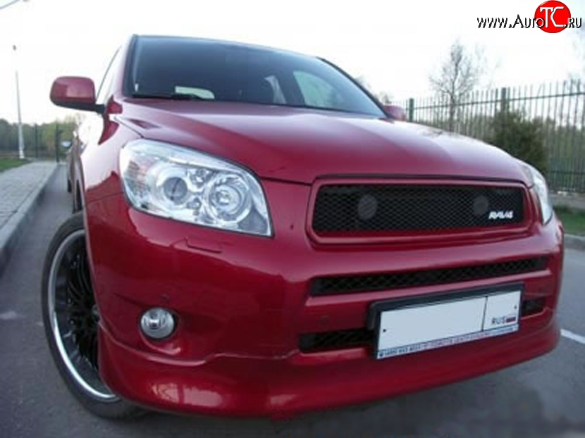 8 949 р. Накладка ORIGINAL на передний бампер Toyota RAV4 XA305 5 дв. дорестайлинг (2005-2009) (Неокрашенная)  с доставкой в г. Вологда
