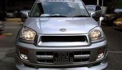 8 949 р. Накладка переднего бампера Sport Toyota RAV4 CA20 3 дв. дорестайлинг (2000-2003) (Неокрашенная)  с доставкой в г. Вологда. Увеличить фотографию 3