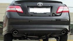 8 949 р. Накладка заднего бампера Sport Edition Toyota Camry XV40 рестайлинг (2009-2011) (Неокрашенная)  с доставкой в г. Вологда. Увеличить фотографию 2
