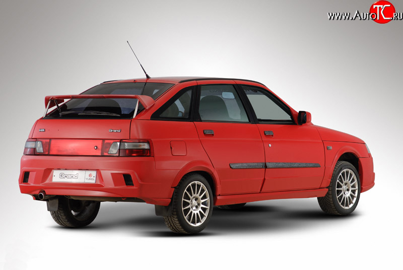 4 499 р. Задний бампер Гранд Эволюция Лада 2112 хэтчбек (1999-2008) (Неокрашенный)  с доставкой в г. Вологда