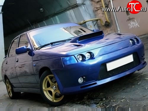 4 049 р. Маска под модульную оптику LukOil X4 на 4 фары Лада 2111 универсал (1998-2009)  с доставкой в г. Вологда