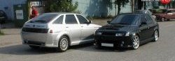 8 149 р. Задний бампер X1 с расширителями арок с расширителями арок Лада 2112 хэтчбек (1999-2008) (Неокрашенный)  с доставкой в г. Вологда. Увеличить фотографию 3