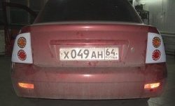 799 р. Задние вставки для модульной оптики M-VRS Лада Приора 21728 купе дорестайлинг (2010-2013)  с доставкой в г. Вологда. Увеличить фотографию 4