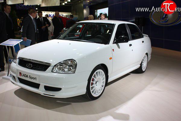 1 189 р. Пороги накладки Lada Priora Sport Лада Приора 2170 седан дорестайлинг (2007-2014) (Неокрашенные)  с доставкой в г. Вологда