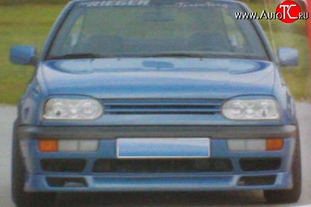 4 699 р. Накладка переднего бампера Fast V1 Volkswagen Golf 3 (1991-1998)  с доставкой в г. Вологда