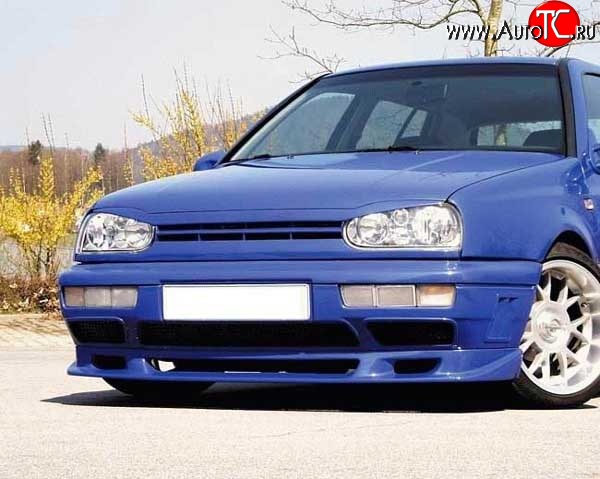 4 399 р. Накладка переднего бампера Fast V2 Volkswagen Golf 3 (1991-1998)  с доставкой в г. Вологда