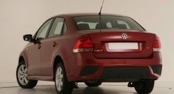 7 249 р. Задний бампер Sport Volkswagen Polo 5 седан дорестайлинг (2009-2015) (Неокрашенный)  с доставкой в г. Вологда. Увеличить фотографию 2