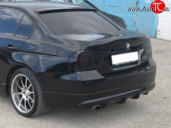 5 999 р. Накладка заднего бампера AC SHNITZER BMW 3 серия E90 седан дорестайлинг (2004-2008) (Неокрашенный)  с доставкой в г. Вологда