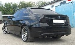 5 999 р. Накладка заднего бампера AC SHNITZER BMW 3 серия E90 седан дорестайлинг (2004-2008) (Неокрашенный)  с доставкой в г. Вологда. Увеличить фотографию 4