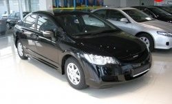 5 399 р. Пороги накладки Mugen Honda Civic FD седан дорестайлинг (2005-2008) (Неокрашенные)  с доставкой в г. Вологда. Увеличить фотографию 4