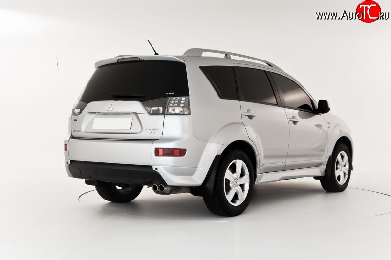 4 099 р. Клыки на задний бампер Centre Tuning  Mitsubishi Outlander  XL (2005-2009) (CW)  дорестайлинг (Неокрашенная)  с доставкой в г. Вологда