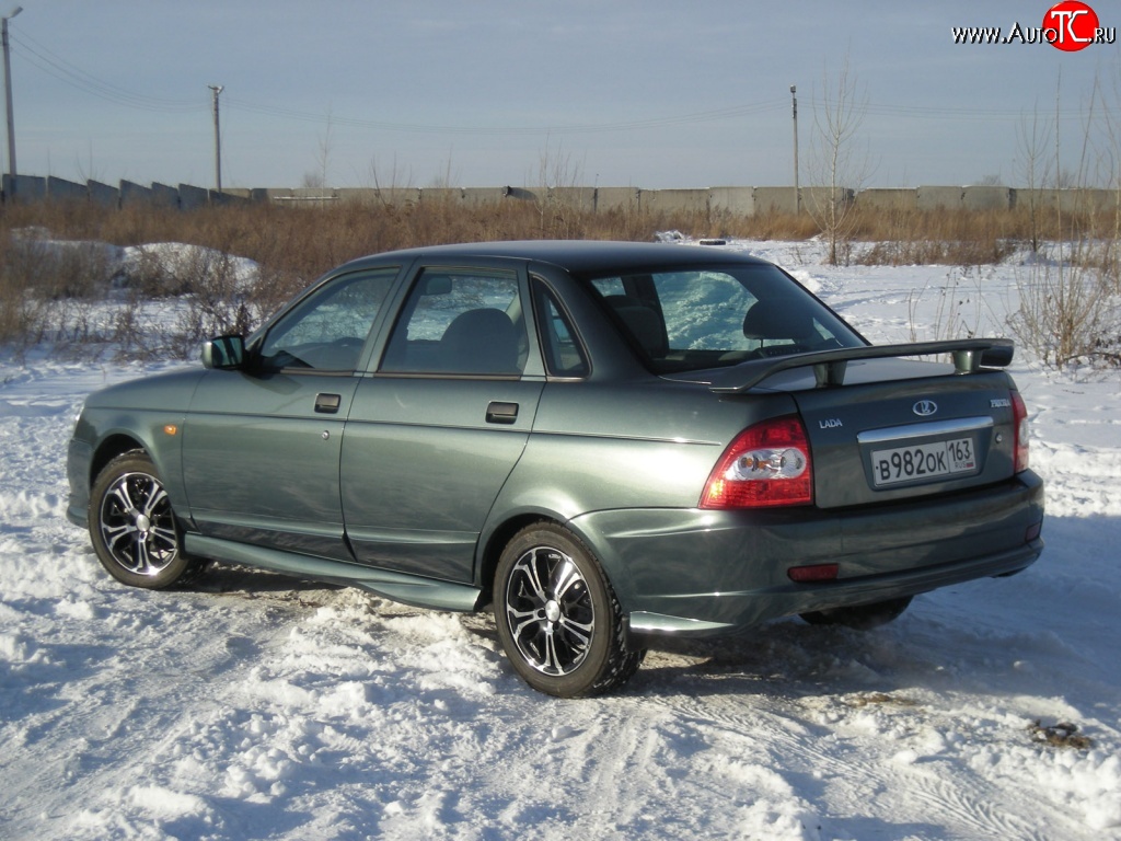 859 р. Спойлер Матэ Лада Приора 2170 седан дорестайлинг (2007-2014) (Неокрашенный)  с доставкой в г. Вологда