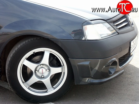 679 р. Реснички Smart Renault Logan 1 дорестайлинг (2004-2010) (Неокрашенные)  с доставкой в г. Вологда