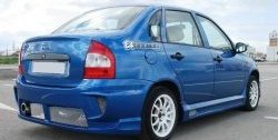 9 799 р. Задний бампер E4 Лада Калина 1118 седан (2004-2013) (Неокрашенный)  с доставкой в г. Вологда. Увеличить фотографию 3