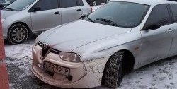 13 499 р. Передний бампер CT v2 Alfa Romeo 156 932 дорестайлинг, седан (1996-2002) (Неокрашенный)  с доставкой в г. Вологда. Увеличить фотографию 3