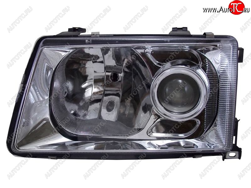 7 849 р. Левая передняя фара SAT (хрусталь/линза)  Audi 100  C3 (1982-1987) седан дорестайлинг  с доставкой в г. Вологда