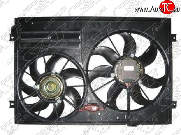 11 199 р. Диффузор радиатора в сборе SAT Audi A3 8P1 хэтчбэк 3 дв. дорестайлинг (2003-2005)  с доставкой в г. Вологда