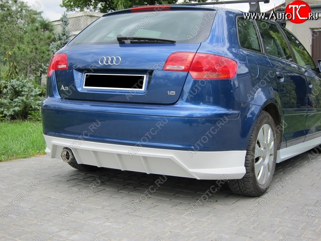 17 899 р. Накладка на задний бампер Rieger Audi A3 8P1 хэтчбэк 3 дв. дорестайлинг (2003-2005)  с доставкой в г. Вологда