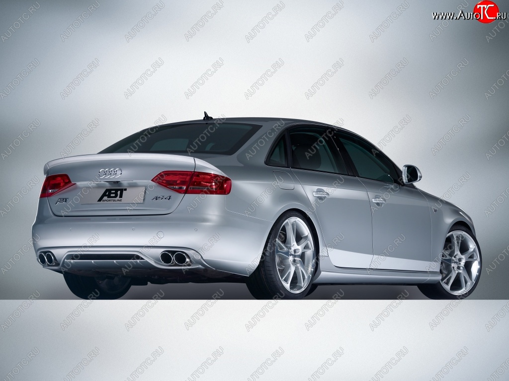 19 899 р. Накладка на задний бампер ABT Audi A4 B8 дорестайлинг, седан (2007-2011)  с доставкой в г. Вологда