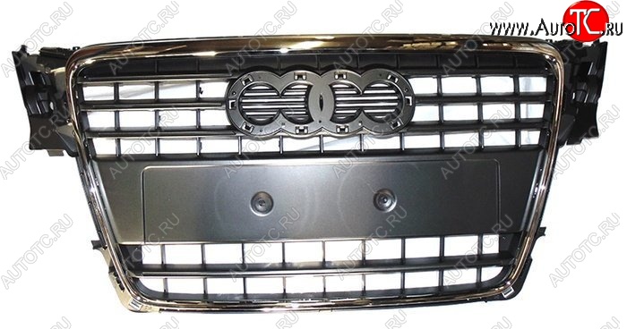 5 499 р. Решетка радиатора SAT (хром) Audi A4 B8 дорестайлинг, седан (2007-2011)  с доставкой в г. Вологда