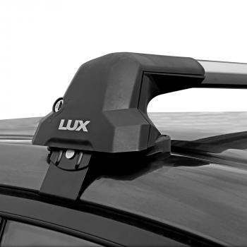 12 789 р. Багажник в сборе в обхват дверного проема LUX CITY  Audi A4  B9 (2016-2020) дорестайлинг,седан (черные дуги, длина 105 см)  с доставкой в г. Вологда. Увеличить фотографию 3